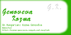 genoveva kozma business card